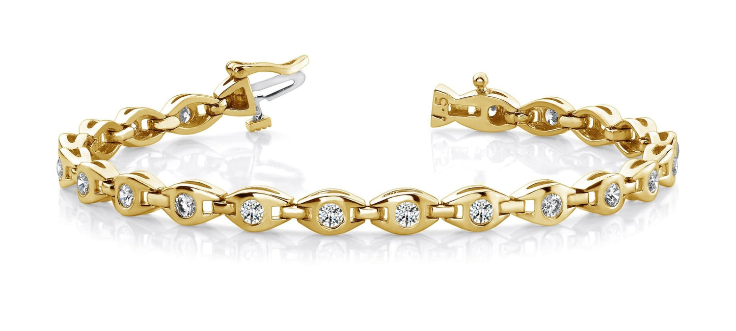 Linked Eye Lab - Grown Diamond Bracelet with 0.99 ct.(finished) 2.1mm - Luxury Time NYC