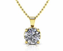 Load image into Gallery viewer, Lotus Flower Diamond Pendant with 0.25 ct.(finished) 4mm - Luxury Time NYC