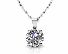 Load image into Gallery viewer, Lotus Flower Diamond Pendant with 1.00 ct.(finished) 6.5mm - Luxury Time NYC