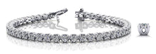 Load image into Gallery viewer, Lotus Flower Diamond Tennis Bracelet with 2.01 ct.(finished) 2mm - Luxury Time NYC