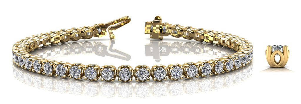 Lotus Flower Lab - Grown Diamond Tennis Bracelet with 2.42 ct.(finished) 2.25mm - Luxury Time NYC