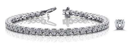 Lotus Flower Lab - Grown Diamond Tennis Bracelet with 3.12 ct.(finished) 2.5mm - Luxury Time NYC