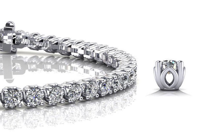 Lotus Flower Lab - Grown Diamond Tennis Bracelet with 5.04 ct.(finished) 3mm - Luxury Time NYC