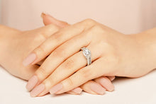 Load image into Gallery viewer, Love Letter Bridal Set Diamond with 1.41 ct. (0.50 ct. center diamond) - Luxury Time NYC