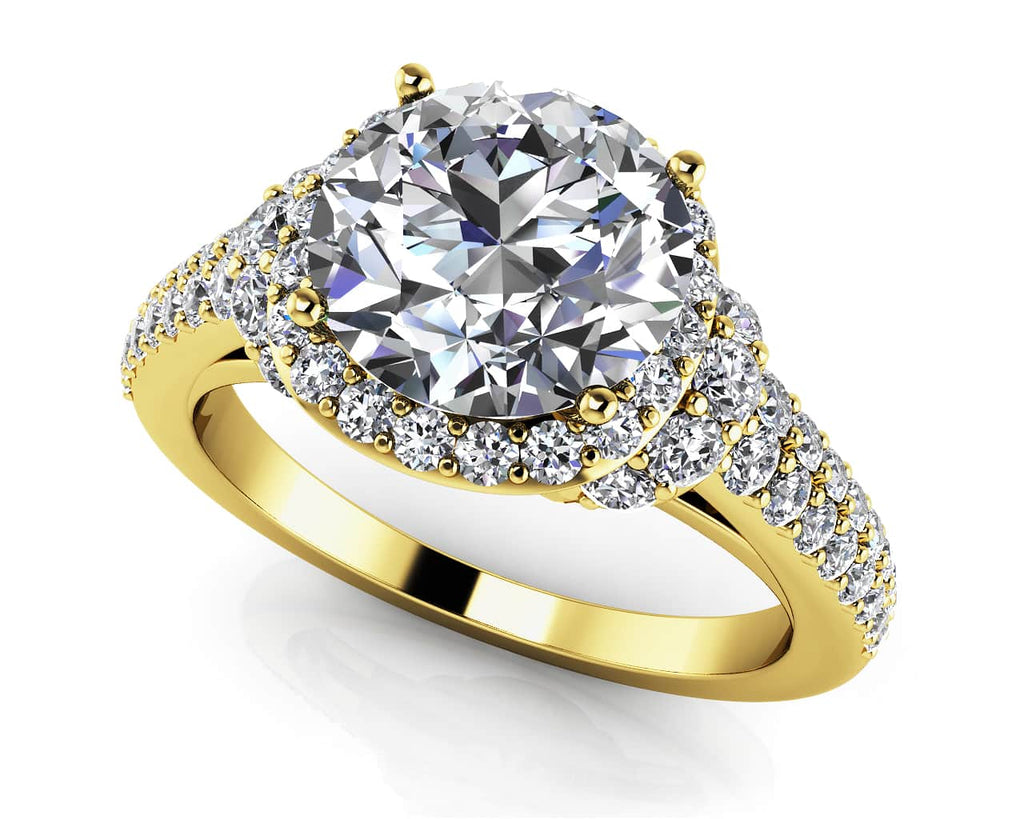 Love Letter Diamond Engagement Ring with 1.22 ct. (0.50 ct. center diamond) - Luxury Time NYC