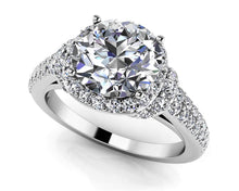 Load image into Gallery viewer, Love Letter Diamond Engagement Ring with 1.22 ct. (0.50 ct. center diamond) - Luxury Time NYC