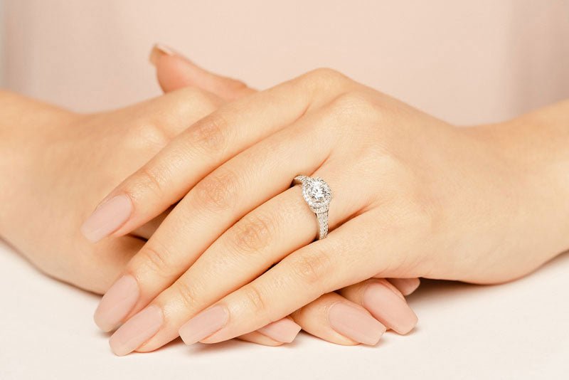 Love Letter Lab - Grown Diamond Engagement Ring with 1.22 ct. (0.50 ct. center diamond) - Luxury Time NYC