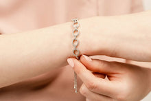 Load image into Gallery viewer, Love Open Oval Adjustable Diamond Bracelet with 0.98 ct.(finished) 1.2mm - Luxury Time NYC