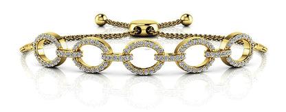 Love Open Oval Adjustable Lab - Grown Diamond Bracelet with 0.98 ct.(finished) 1.2mm - Luxury Time NYC