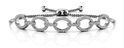 Love Open Oval Adjustable Lab - Grown Diamond Bracelet with 0.98 ct.(finished) 1.2mm - Luxury Time NYC