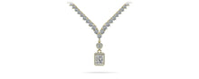 Load image into Gallery viewer, Love Spell Diamond Pendant 2 Row 3 Prong Diamond Necklace with 15.67 ct.(finished) - Luxury Time NYC