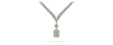 Love Spell Diamond Pendant 2 Row 3 Prong Lab - Grown Diamond Necklace with 15.67 ct.(finished) - Luxury Time NYC