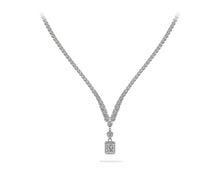 Load image into Gallery viewer, Love Spell Diamond Pendant 4 Prong V Diamond Necklace with 10.11 ct.(finished) - Luxury Time NYC