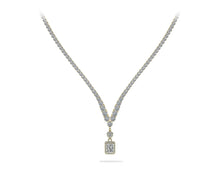 Load image into Gallery viewer, Love Spell Diamond Pendant 4 Prong V Diamond Necklace with 10.11 ct.(finished) - Luxury Time NYC