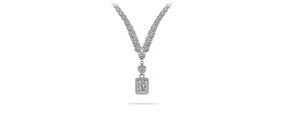 Love Spell Diamond Pendant 4 Prong V Diamond Necklace with 10.11 ct.(finished) - Luxury Time NYC