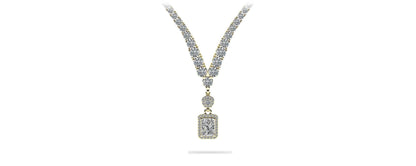 Love Spell Diamond Pendant 4 Prong V Lab - Grown Diamond Necklace with 10.11 ct.(finished) - Luxury Time NYC