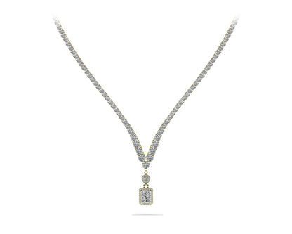 Love Spell Diamond Pendant 4 Prong V Lab - Grown Diamond Necklace with 10.11 ct.(finished) - Luxury Time NYC