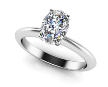 Load image into Gallery viewer, Love With No Limits Oval Lab - Grown Diamond Solitaire Diamond Ring with 0.60 ct.(finished) 6x4mm - Luxury Time NYC