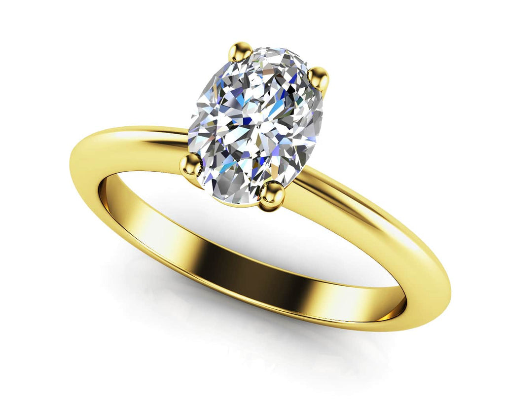 Love With No Limits Oval Lab - Grown Diamond Solitaire Diamond Ring with 0.60 ct.(finished) 6x4mm - Luxury Time NYC