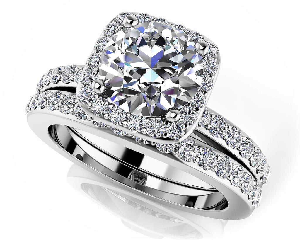 Loving Journey Bridal Set Diamond with 0.80 ct. (0.25 ct. center diamond) - Luxury Time NYC