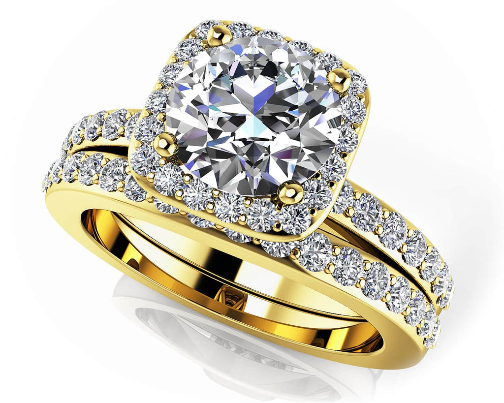 Loving Journey Bridal Set Diamond with 0.80 ct. (0.25 ct. center diamond) - Luxury Time NYC