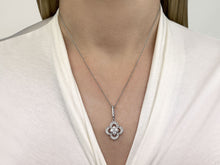 Load image into Gallery viewer, Lucky Four Diamond Pendant with 0.43 ct.(finished) 1.0mm, 2.6mm - Luxury Time NYC