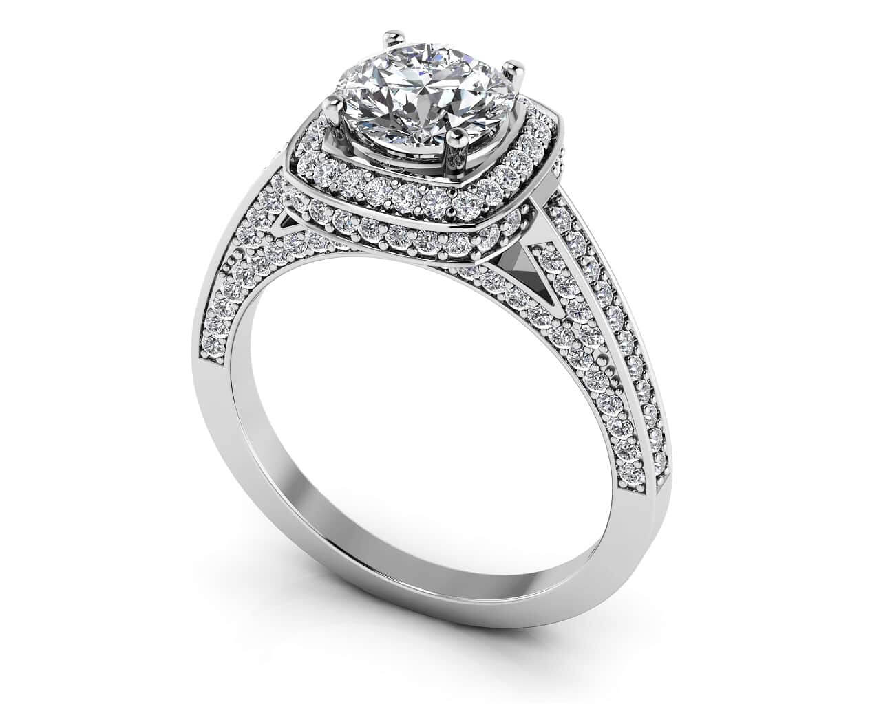 Luminous Diamond Engagement Ring with 2.01 ct. (1.25 ct. center diamond) - Luxury Time NYC