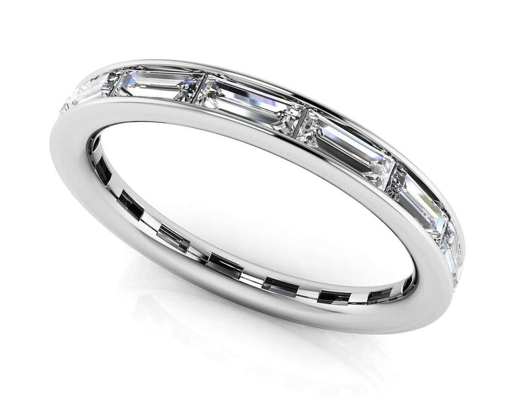 Luxe Baguette Eternity Diamond Ring with 1.20 ct.(finished) 4x1.5mm - Luxury Time NYC