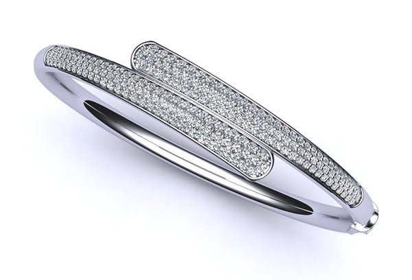 Luxe Diamond Bangle with 2.24 ct.(finished) 1.2mm, 1.4mm, 1.6mm - Luxury Time NYC