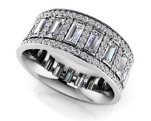 Load image into Gallery viewer, Luxurious Diamond Eternity Diamond Ring with 3.61 ct.(finished) 4x2mm, 1mm - Luxury Time NYC