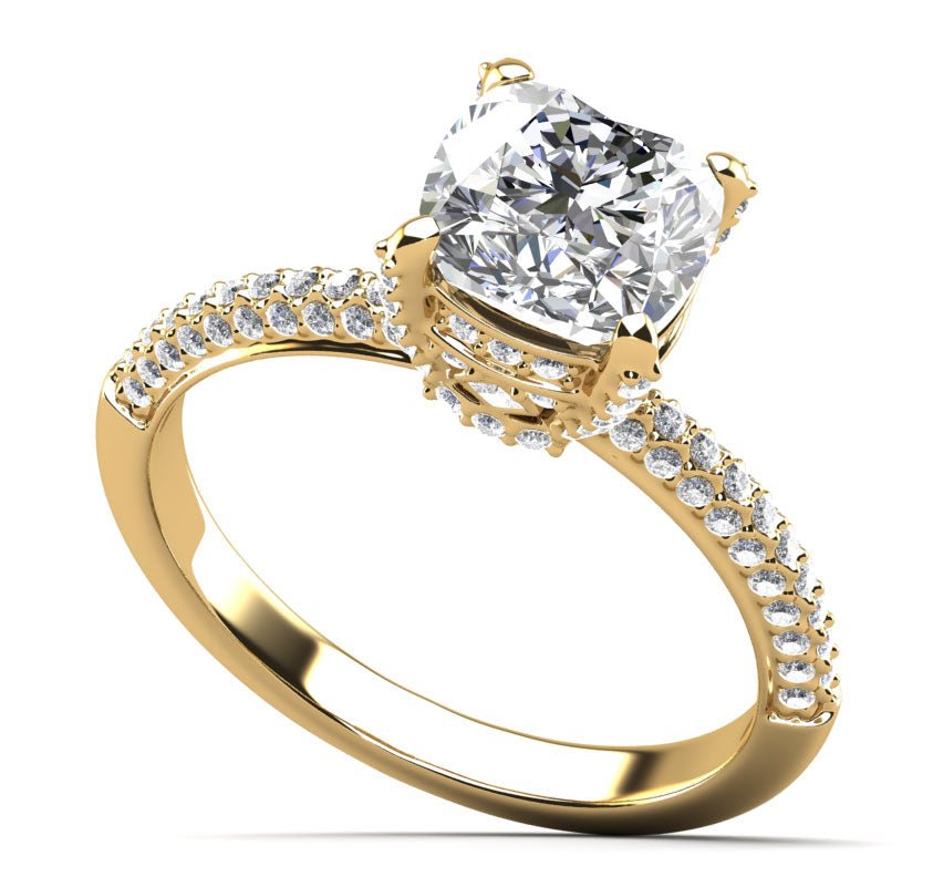 Luxury Diamond Engagement Ring with 0.90 ct. (0.50 ct. center diamond) - Luxury Time NYC