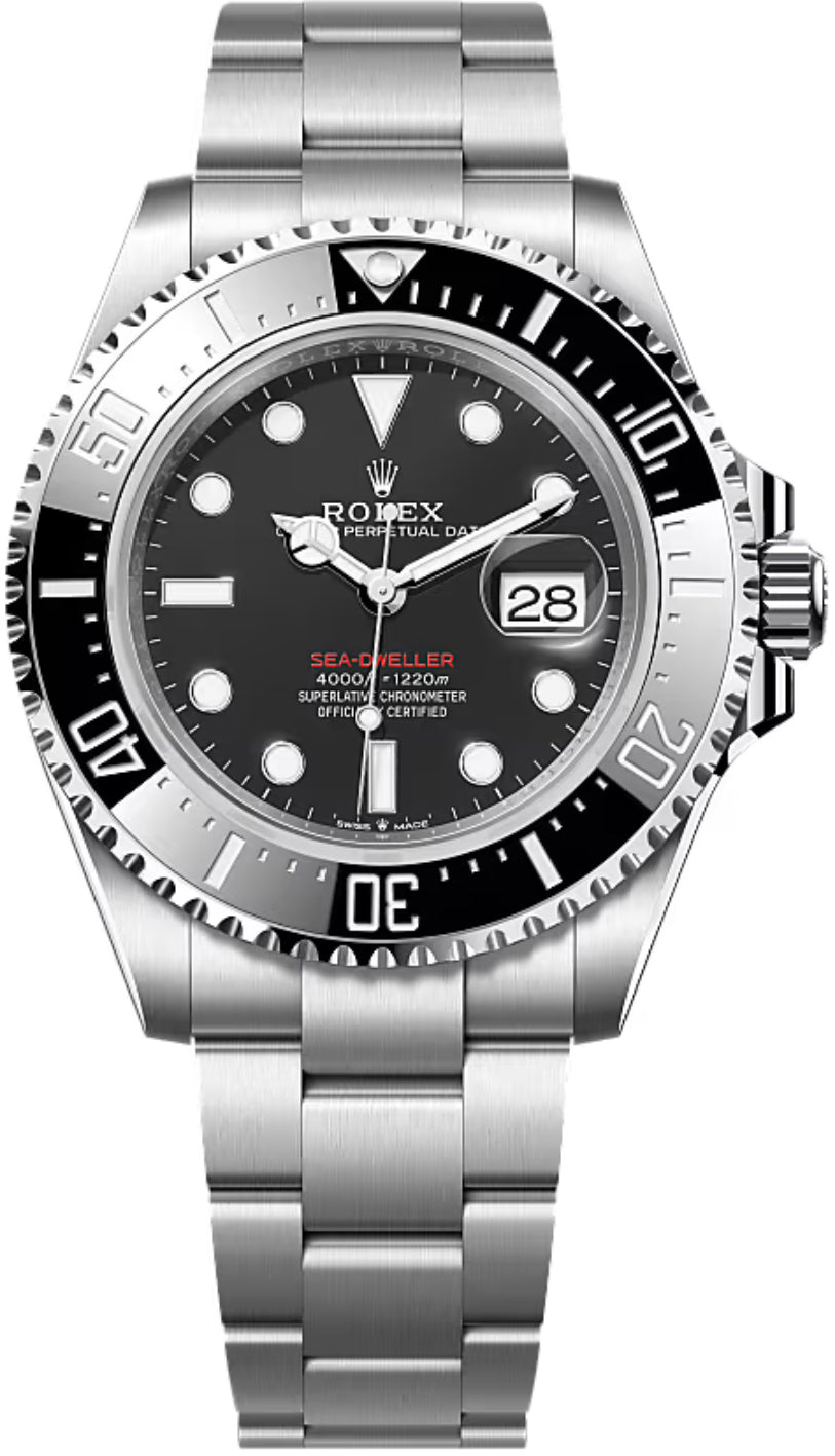Rolex Sea-Dweller Stainless Steel Black Maxi Dial & Ceramic Bezel Oyster Bracelet 43mm 126600