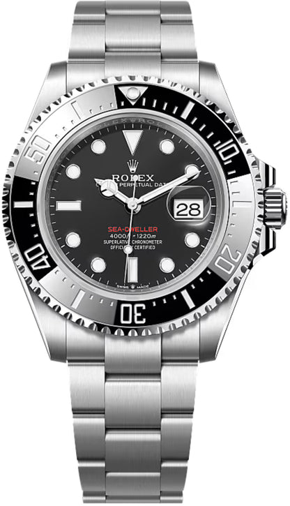 Rolex Sea-Dweller Stainless Steel Black Maxi Dial & Ceramic Bezel Oyster Bracelet 43mm 126600