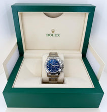 Load image into Gallery viewer, Rolex Daytona White Gold Blue Index Dial White Gold Bezel Oyster Bracelet 116509