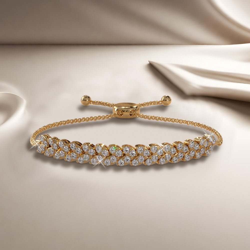 Marquise Illusion Adjustable Lab - Grown Diamond Bracelet with 5.46 ct.(finished) 3mm - Luxury Time NYC