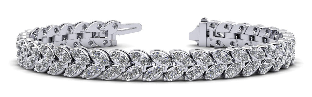 Marquise Illusion Diamond Tennis Bracelet Lab - Grown Diamond with 11.76 ct.(finished) 3mm - Luxury Time NYC