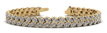 Load image into Gallery viewer, Marquise Illusion Diamond Tennis Diamond Bracelet with 11.76 ct.(finished) 3mm - Luxury Time NYC