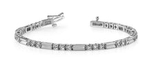 Load image into Gallery viewer, Memento Triple Diamond And Link Diamond Bracelet with 2.25 ct.(finished) 2.75mm - Luxury Time NYC