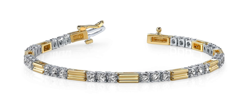 Memento Triple Diamond And Link Lab - Grown Diamond Bracelet with 2.25 ct.(finished) 2.75mm - Luxury Time NYC