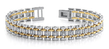 Load image into Gallery viewer, Mens Diamond Link Diamond Bracelet with 1.02 ct.(finished) 2.0mm - Luxury Time NYC