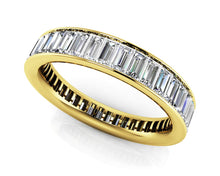 Load image into Gallery viewer, Mesmeric Diamond Channel Set Eternity Diamond Ring with 4.20 ct.(finished) 4x2mm - Luxury Time NYC