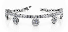 Load image into Gallery viewer, Midnight Dreams Diamond Charm Bracelet Lab - Grown Diamond with 4.35 ct.(finished) 1mm, 2.4mm, 3.7mm - Luxury Time NYC