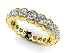 Load image into Gallery viewer, Milgrain Brilliant Cut Diamond Eternity Band Diamond with 2.21 ct.(finished) 3mm - Luxury Time NYC