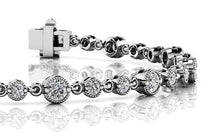 Load image into Gallery viewer, Milgrain Chain Link Diamond Bracelet with 2.05 ct.(finished) 2mm, 3mm - Luxury Time NYC