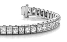 Load image into Gallery viewer, Milgrain Edge Diamond Bracelet with 10.20 ct.(finished) 3.1mm - Luxury Time NYC