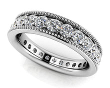 Load image into Gallery viewer, Milgrain Edge Diamond Eternity Band Diamond with 0.59 ct.(finished) 1.5mm - Luxury Time NYC