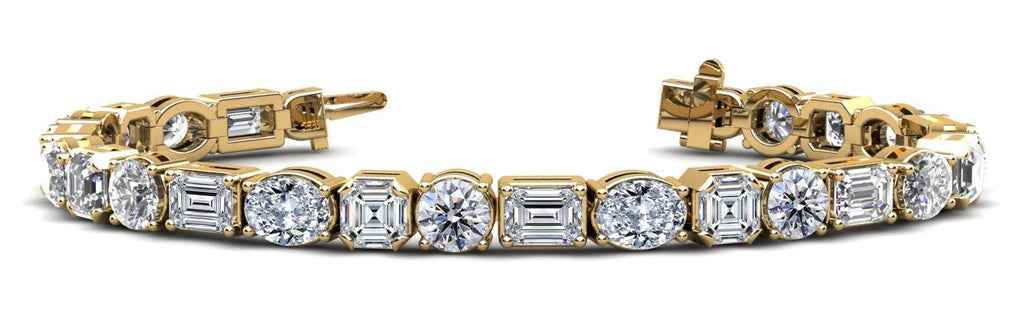 Mixed Shape Radiant Diamond Bracelet with 22.80 ct.(finished) - Luxury Time NYC