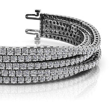 Load image into Gallery viewer, Multi Strand Flexible Diamond Tennis Bracelet Lab - Grown Diamond with 10.23 ct.(finished) 2mm - Luxury Time NYC