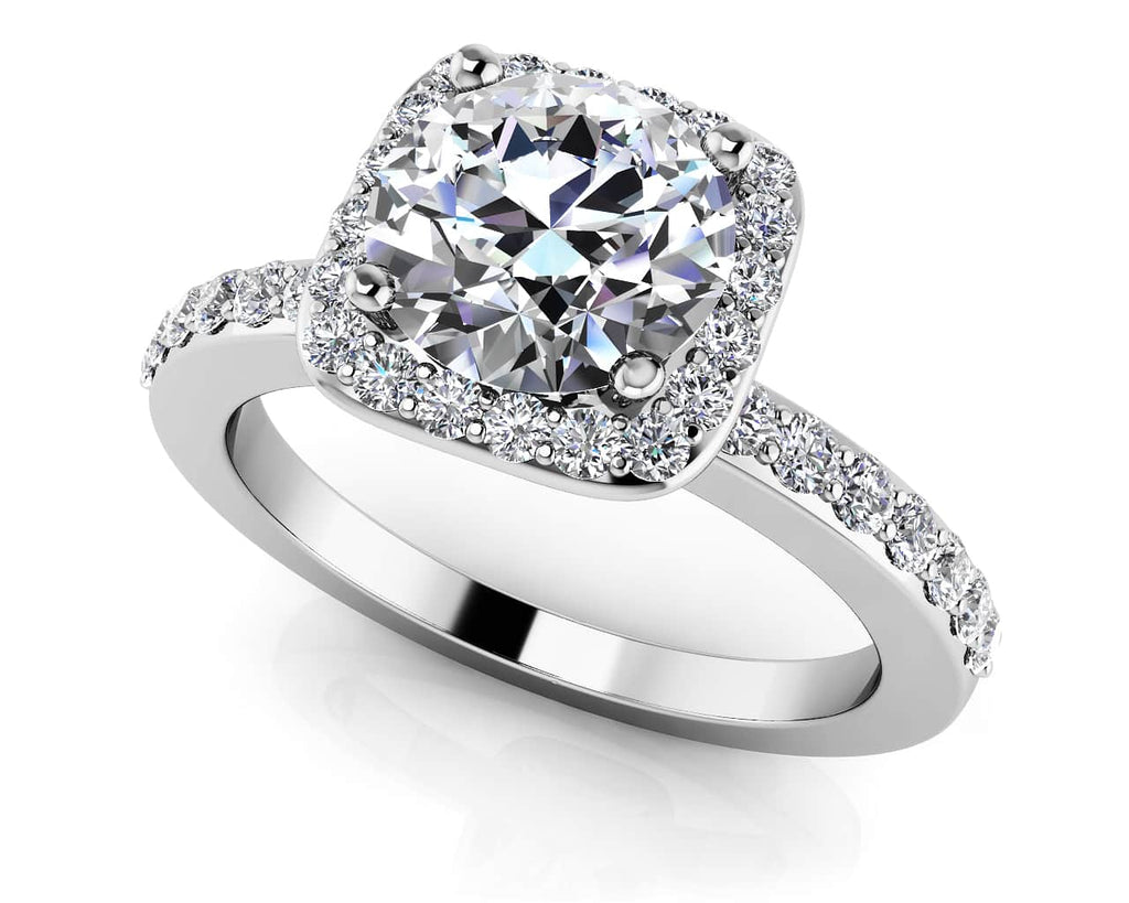 New Love Diamond Engagement Ring with 0.54 ct. (0.25 ct. center diamond) - Luxury Time NYC