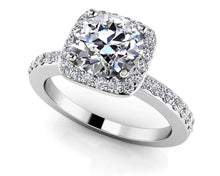 Load image into Gallery viewer, New Love Diamond Engagement Ring with 0.54 ct. (0.25 ct. center diamond) - Luxury Time NYC